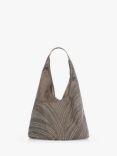 Moda in Pelle Glam Slouch Bag, Taupe