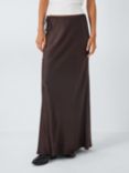 AND/OR Savana Satin Skirt, Chocolate Brown