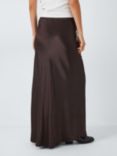 AND/OR Savana Satin Skirt, Chocolate Brown