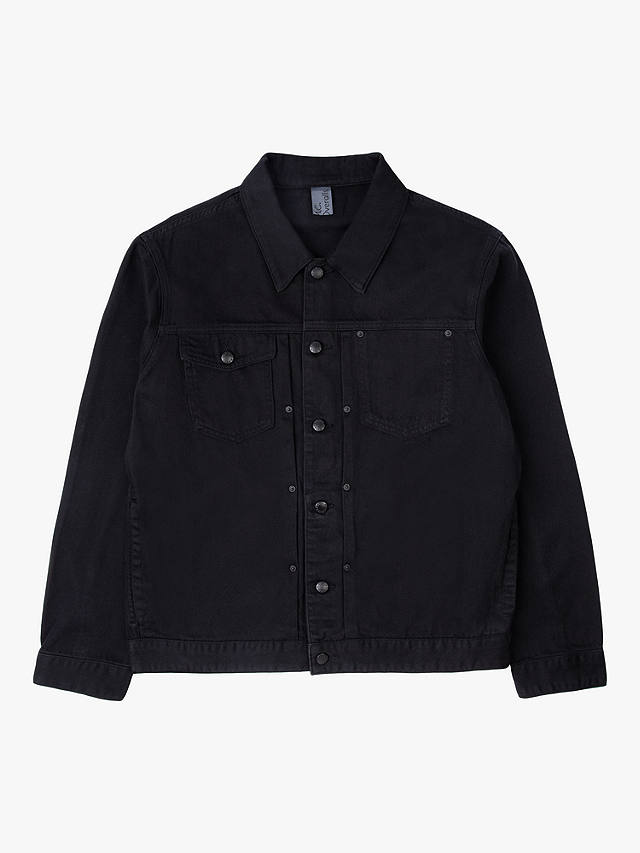 M.C.Overalls Denim Battle Jacket, Black