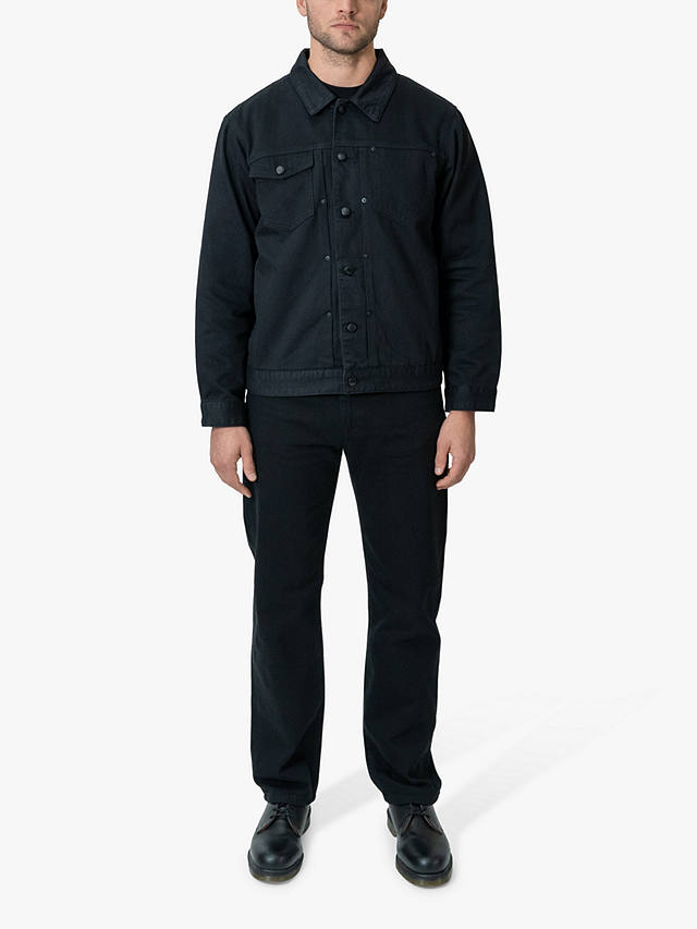 M.C.Overalls 5 Pocket Regular Fit Denim Jeans, Black
