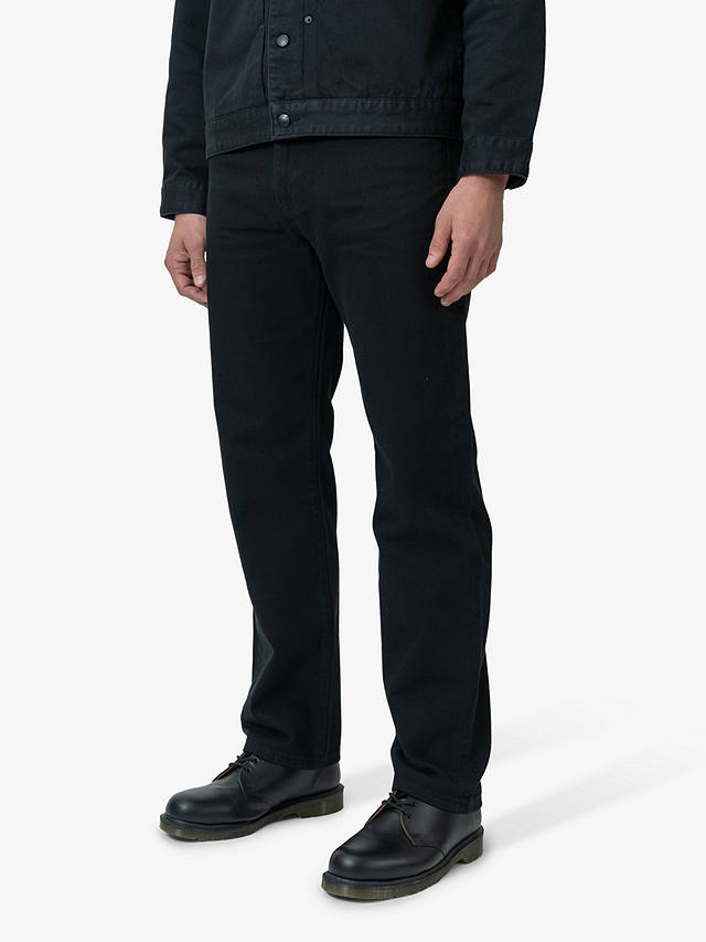 M.C.Overalls 5 Pocket Regular Fit Denim Jeans, Black