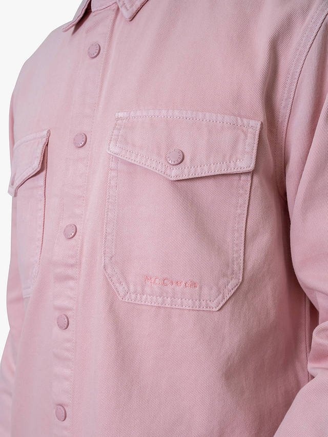 M.C.Overalls Relaxed Denim Overshirt, Dusty Pink