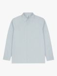 M.C.Overalls Lightweight Relaxed Snap Button Shirt, Illusion Blue