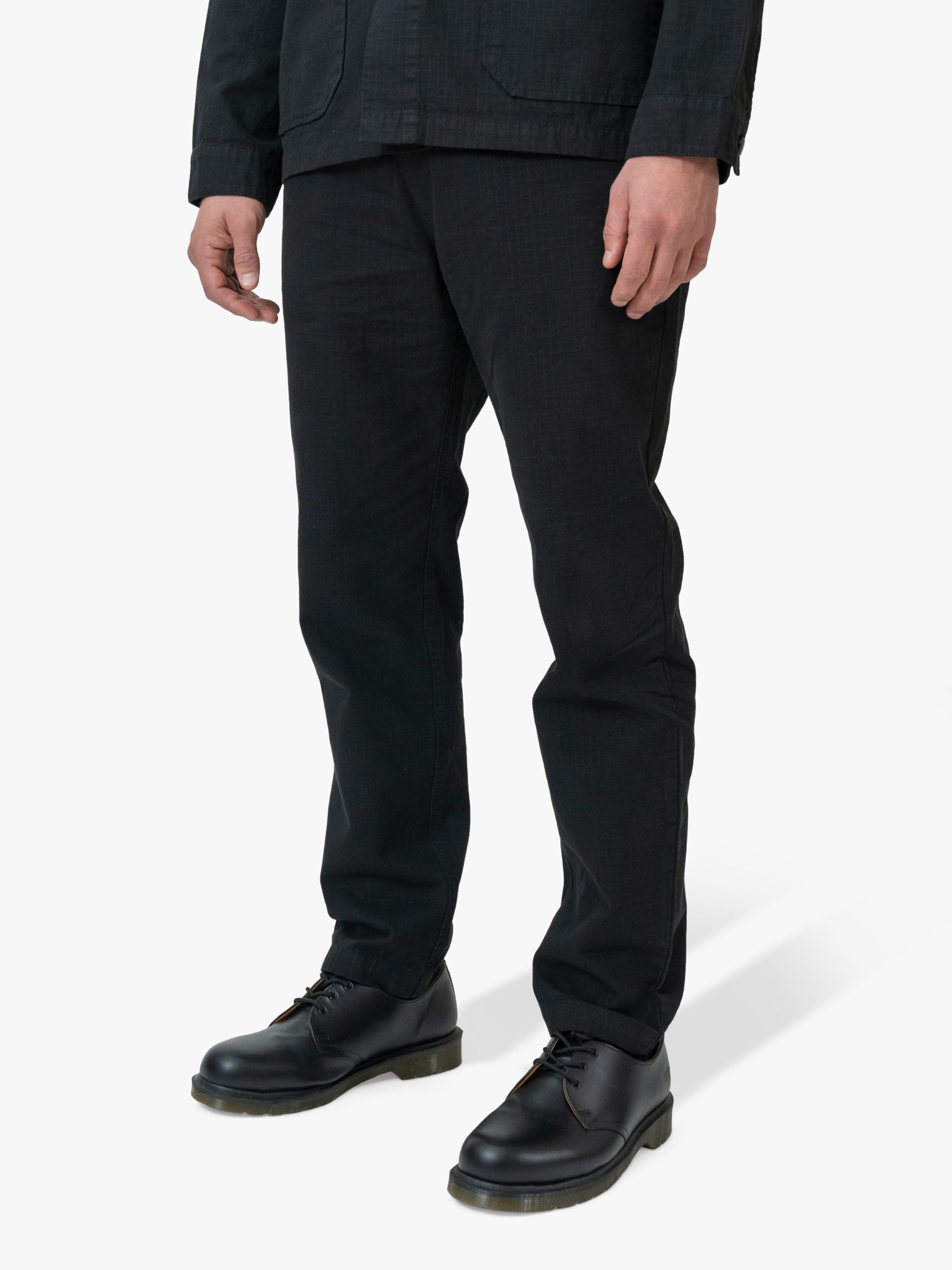 M.C.Overalls Relaxed Fit Ripstop Trousers, Black, W28/L32