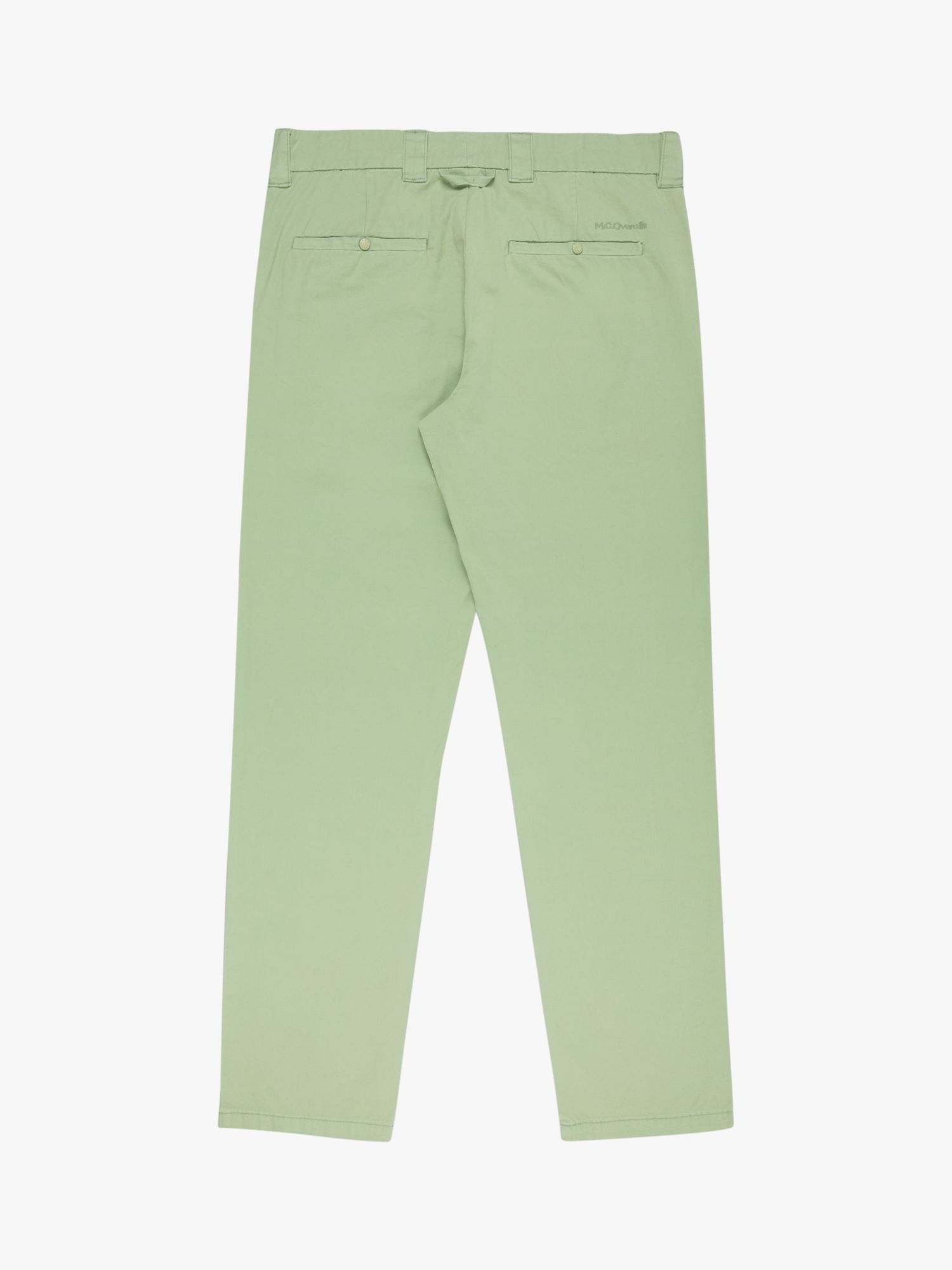 M.C.Overalls Slim Fit Lightweight Cotton Trousers, Dark Mint, W34/L34