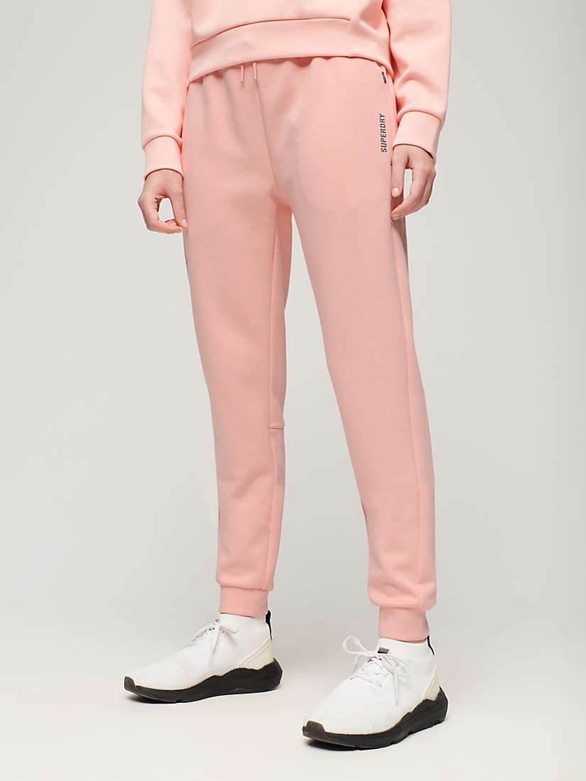 Buy Superdry Sports Tech Slim Joggers, Peach Pearl Pink Online at johnlewis.com