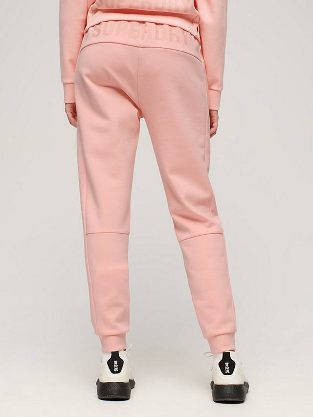 Superdry Sports Tech Slim Joggers, Peach Pearl Pink