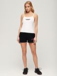 Superdry Logo Fitted Cami Top, Brilliant White