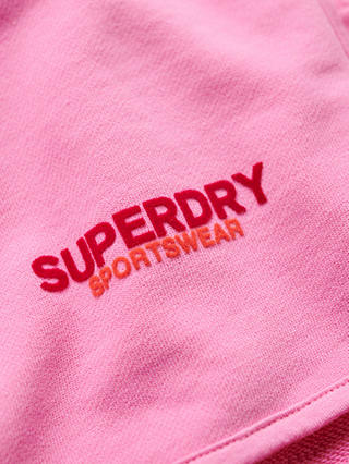 Superdry Sportswear Logo Racer Shorts, Paparazzi Pink