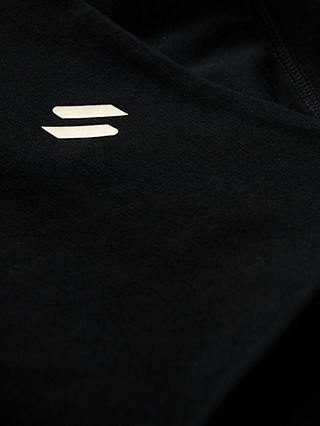 Superdry Logo Sports Bra Top, Black/Bronze