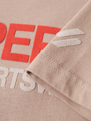 Superdry Sportswear Logo Fitted T-Shirt, Beige