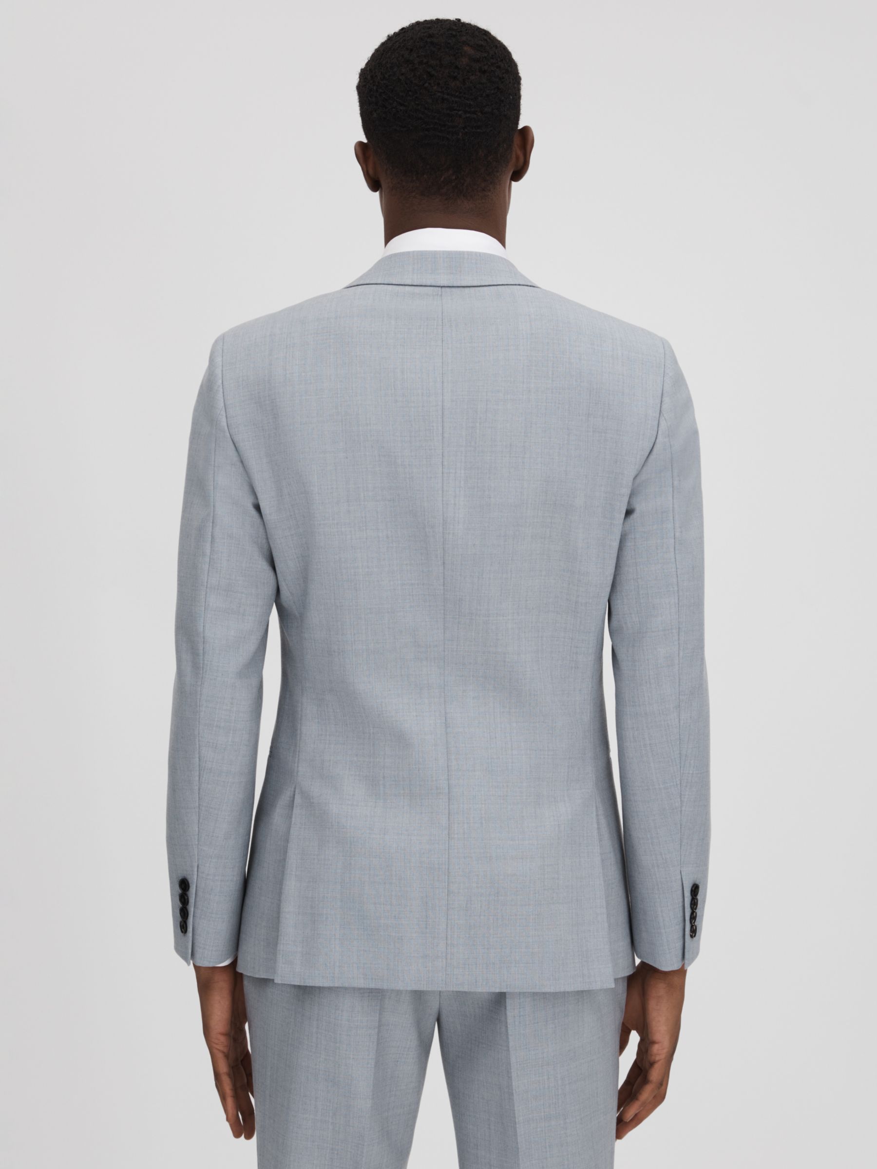 Reiss Dandy Tailored Fit Suit Jacket, Soft Blue, 44