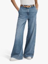 Reiss Beau High Rise Skinny Flared Jeans