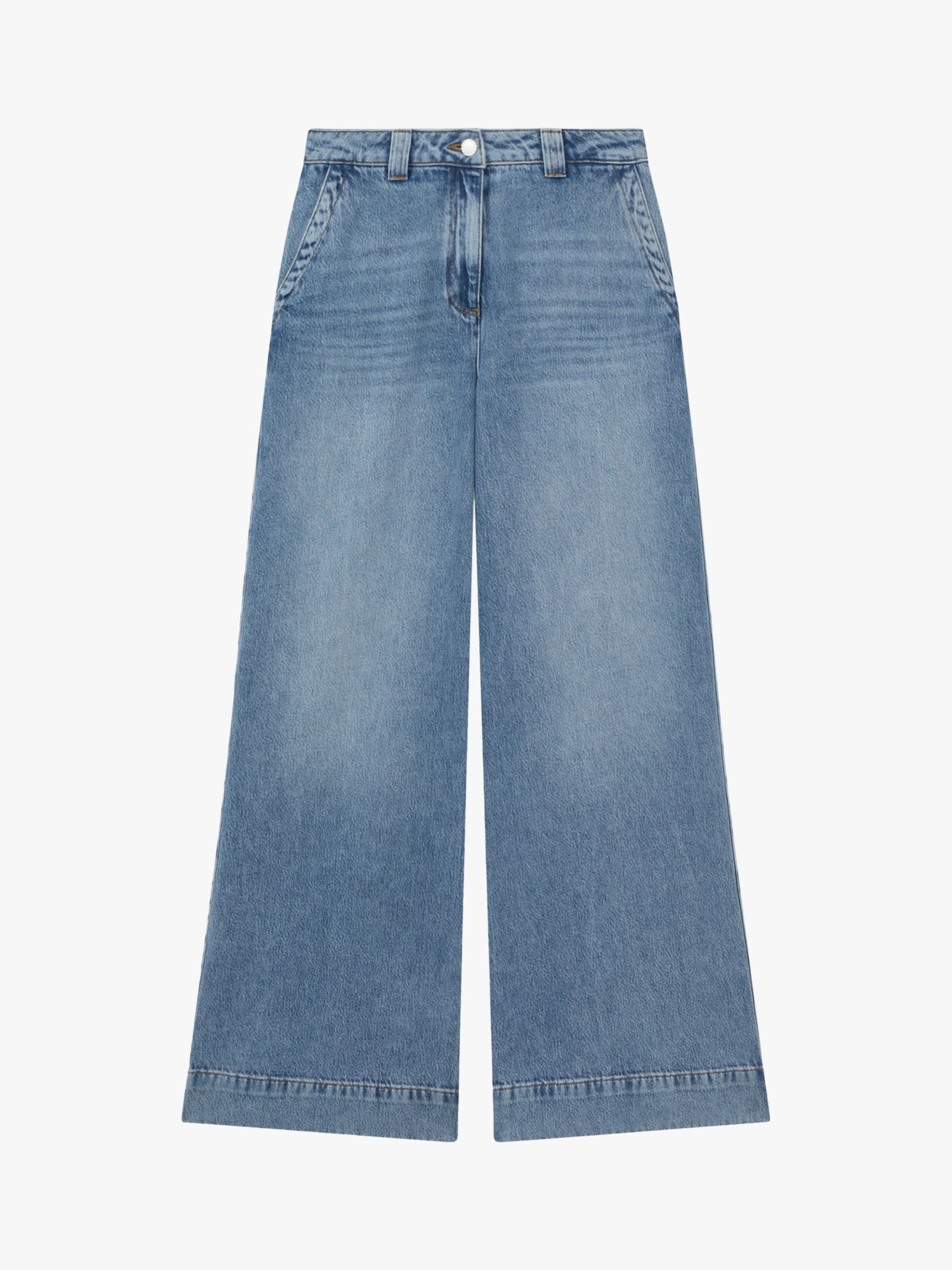 Reiss Olivia Flared Jeans, Light Blue, 24R