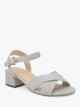 Paradox London Neala Wide Fit Block Heel Glitter Sandals