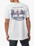 Triumph Motorcycles Sled Print T-Shirt, White