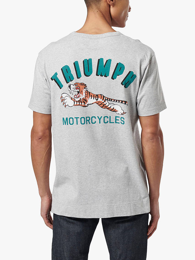 Triumph Motorcycles Super Sport Graphic T-Shirt, Silver Marl
