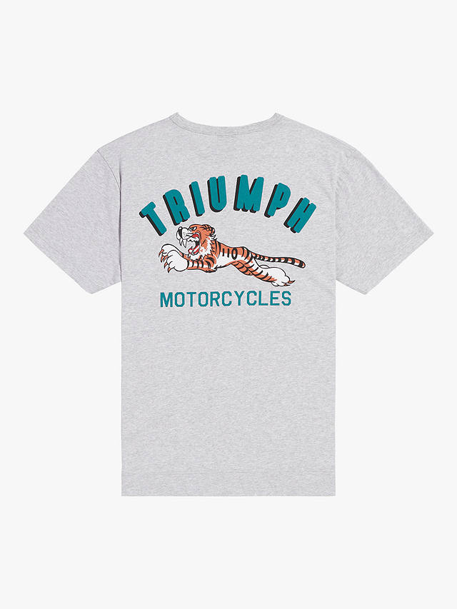 Triumph Motorcycles Super Sport Graphic T-Shirt, Silver Marl