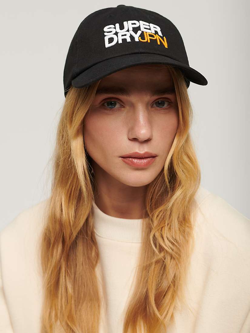 Buy Superdry Sport Style Baseball Cap, Black Online at johnlewis.com