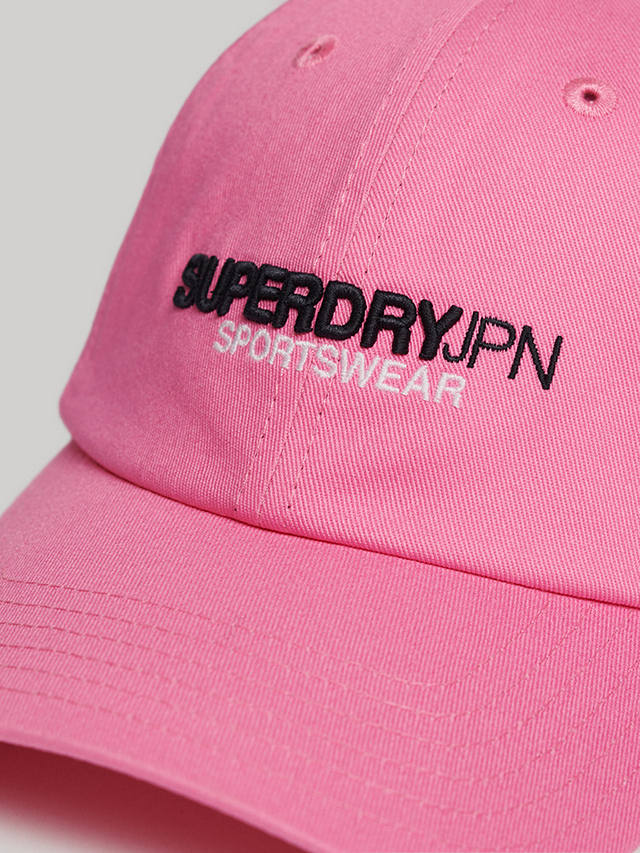 Superdry Sports Style Baseball Cap, Sachet Pink