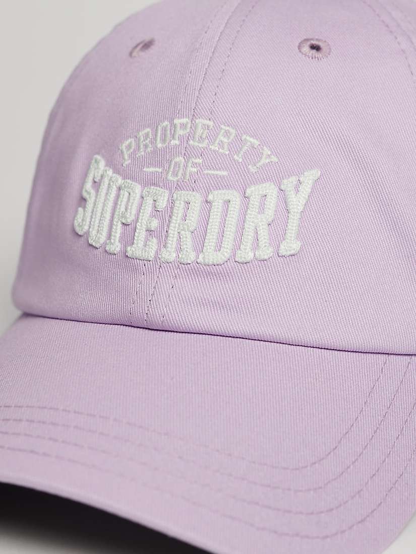 Buy Superdry Graphic Baseball Cap, Parma Violet Purple Online at johnlewis.com