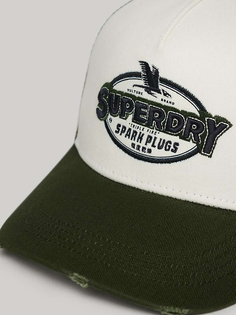 Buy Superdry Mesh Trucker Cap, Army Green Online at johnlewis.com