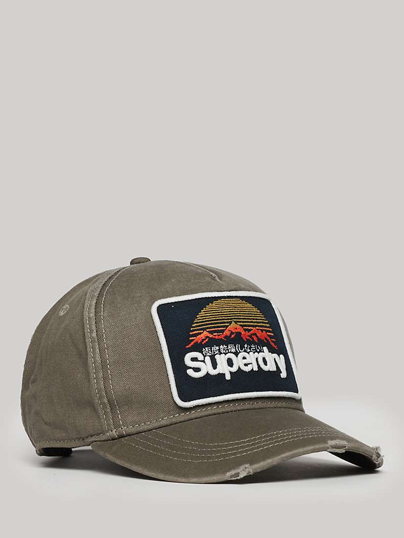 Buy Superdry Graphic Trucker Cap, Khaki Online at johnlewis.com