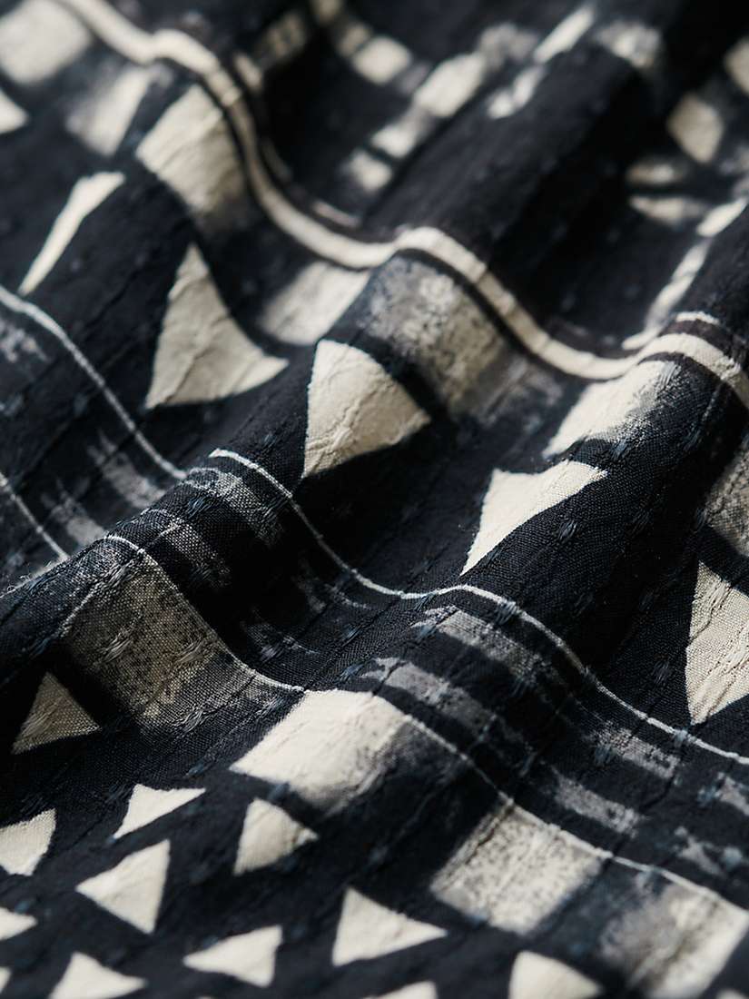 Buy Superdry Shirbori Layer Print Cut Out Midi Dress, Monochrome Online at johnlewis.com
