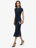 Superdry Crew Neck Midi T-Shirt Dress, Eclipse Navy