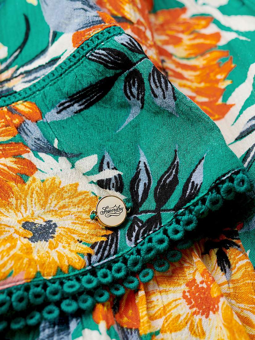 Buy Superdry Cami Mini Beach Dress, Bali Blue Anemone Online at johnlewis.com