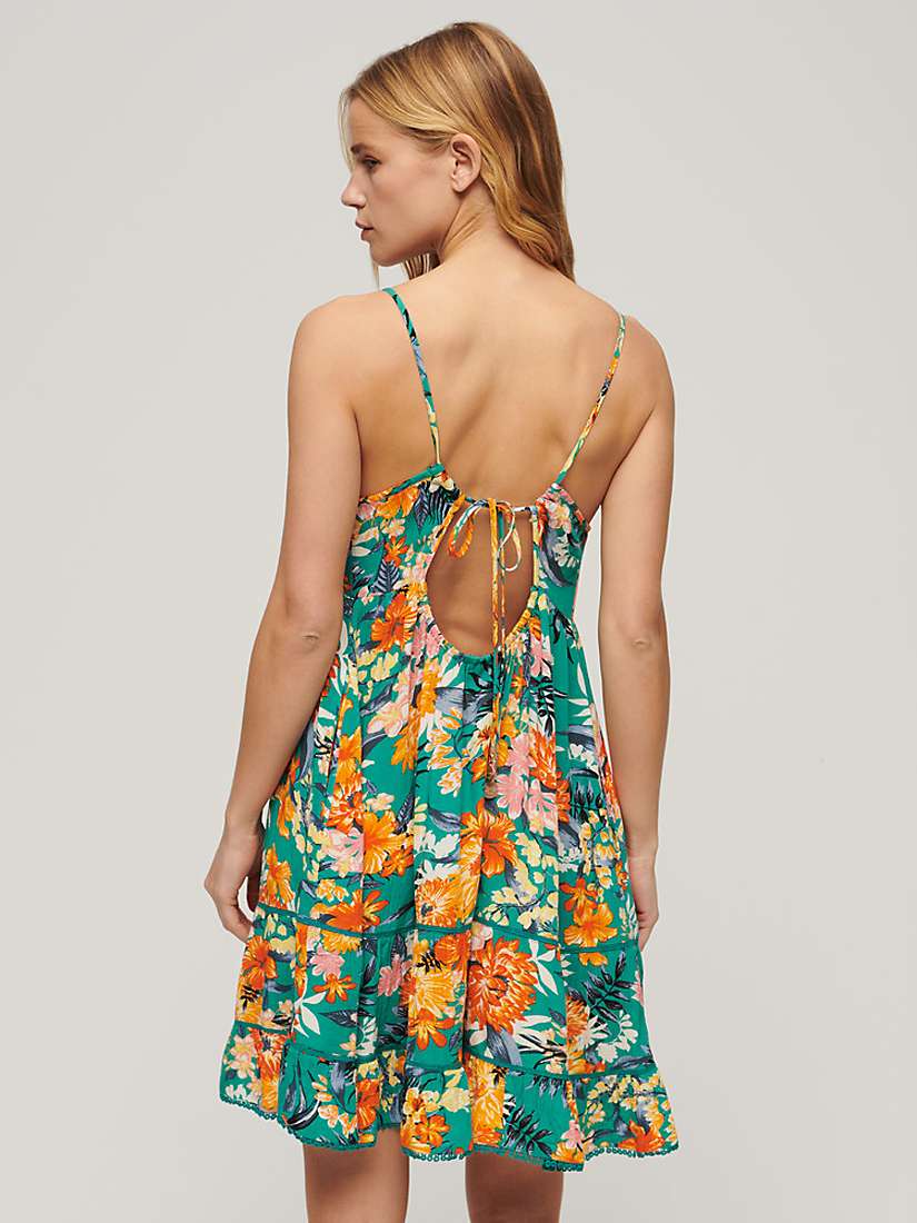 Buy Superdry Cami Mini Beach Dress, Bali Blue Anemone Online at johnlewis.com