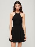 Superdry Jersey Fit and Flare Mini Dress, Black