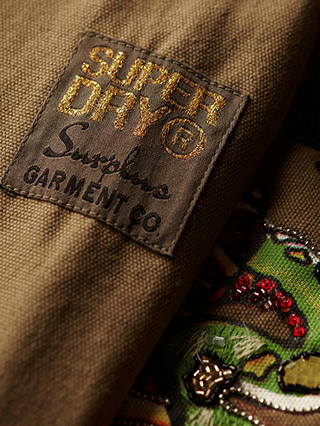 Superdry Embellished Military Jacket, Khaki