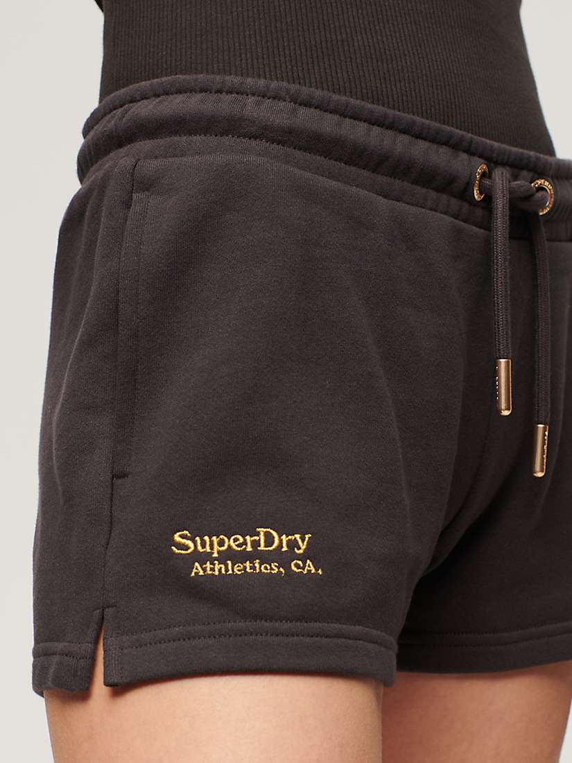 Buy Superdry Essential Logo Shorts, Bison Black Online at johnlewis.com