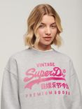 Superdry Tonal Vintage Sweatshirt, Flake Grey Marl
