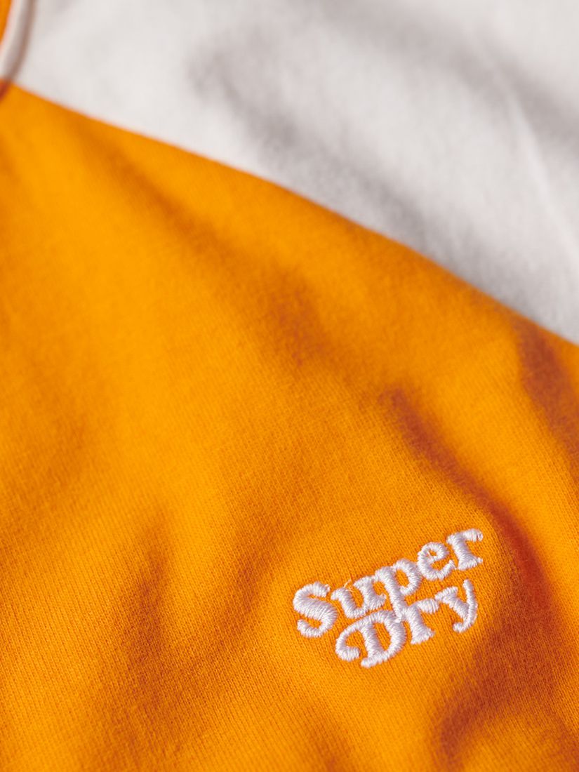 Buy Superdry Essential Logo Retro T-Shirt, Satsuma Orange/Optic Online at johnlewis.com