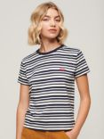 Superdry Essential Logo Striped Fitted T-Shirt