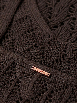 Superdry Crochet Cami Top, Dark Oak Brown
