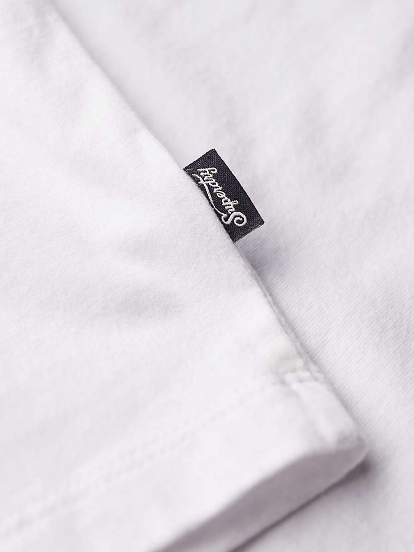 Buy Superdry Essential Organic Cotton Logo Retro T-Shirt Online at johnlewis.com