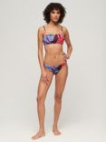 Superdry Tropical Cheeky Bikini Briefs, Blue Tropical