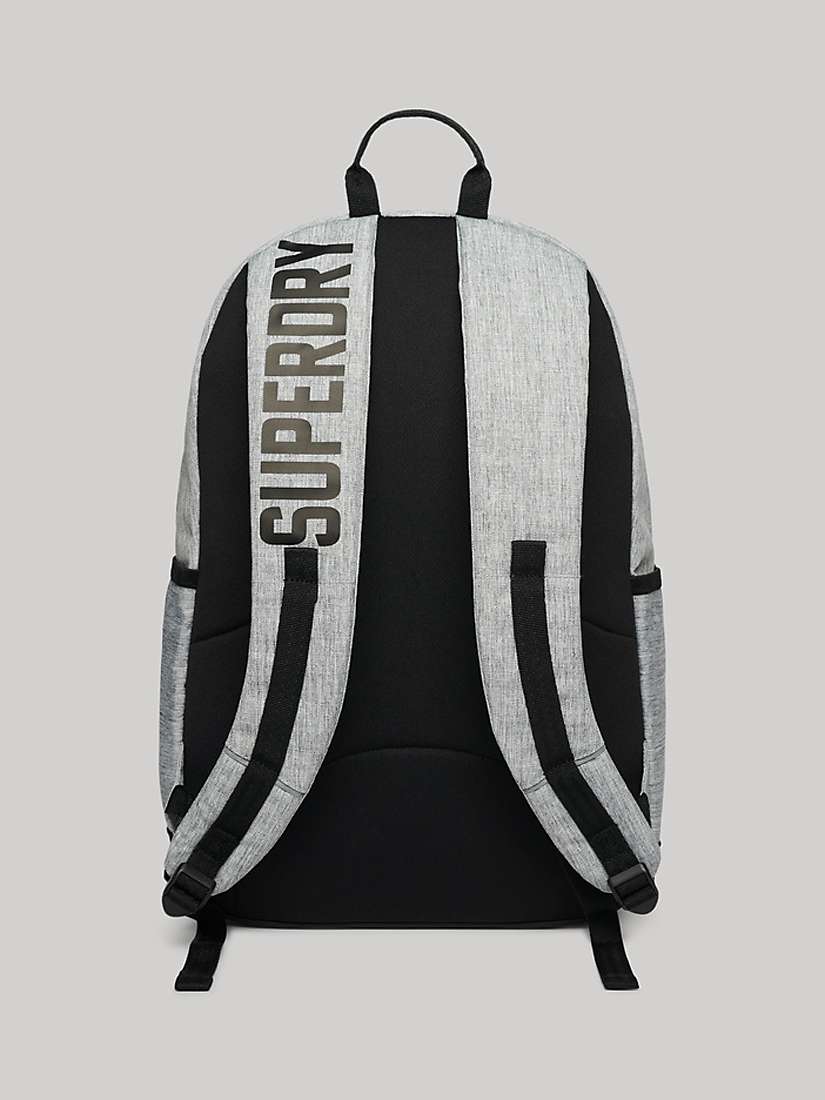 Buy Superdry Patched Montana Backpack, Light Grey Marl Online at johnlewis.com