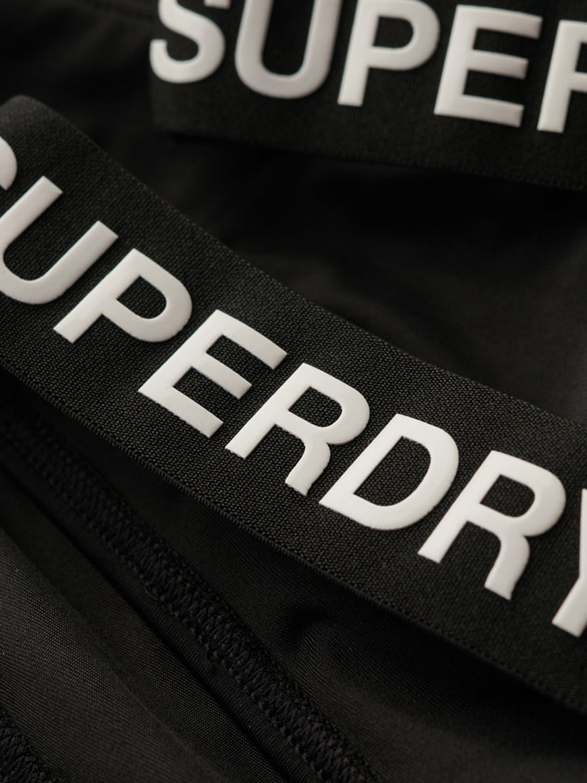 Superdry Elastic Scoop Back Swimsuit, Black, 12