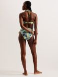 Ted Baker Chaturi Abstract Print Halterneck Bikini Top, Lime Green/Multi, Lime Green/Multi