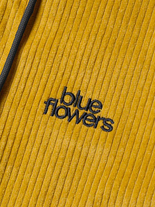 Blue Flowers Arcade Jacket, Dark Yellow