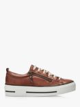 Moda in Pelle Filician Low Top Leather Trainers, Tan