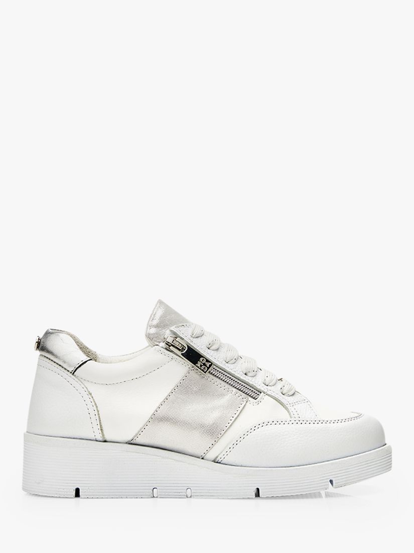 Buy Moda in Pelle Ambienne Leather Side Zip Trainers Online at johnlewis.com