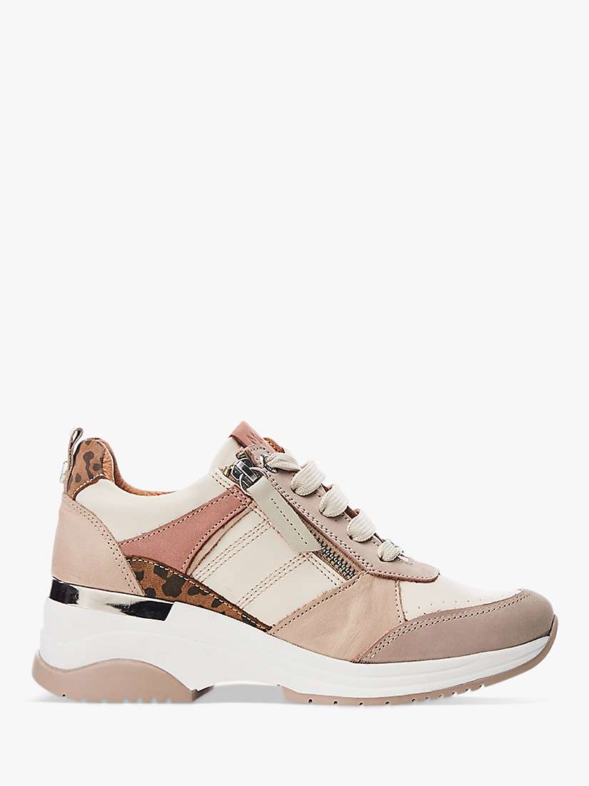 Buy Moda in Pelle Alican Leather Chunky Trainers, Beige Online at johnlewis.com