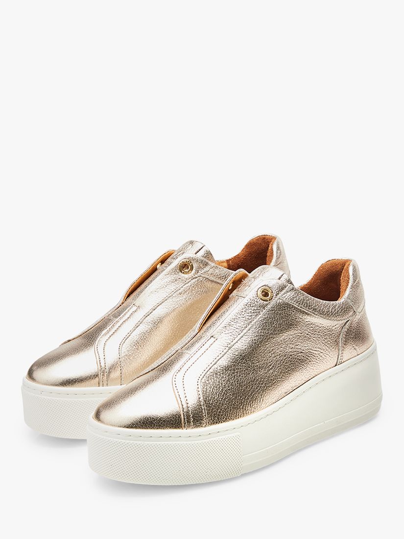 Moda in Pelle Auben Chunky Trainers, Gold at John Lewis & Partners