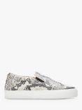 Moda in Pelle Adrina Snake Print Leather Loafers, Natural, Natural